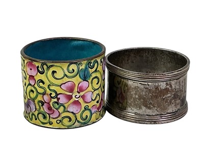 Lot 70 - SILVER NAPKIN RING