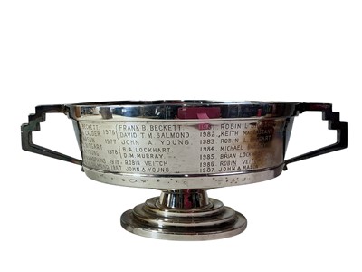 Lot 95 - SILVER PLATED TROPHY