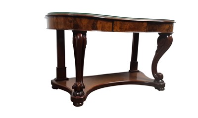 Lot 1515 - VICTORIAN WALNUT HALL TABLE