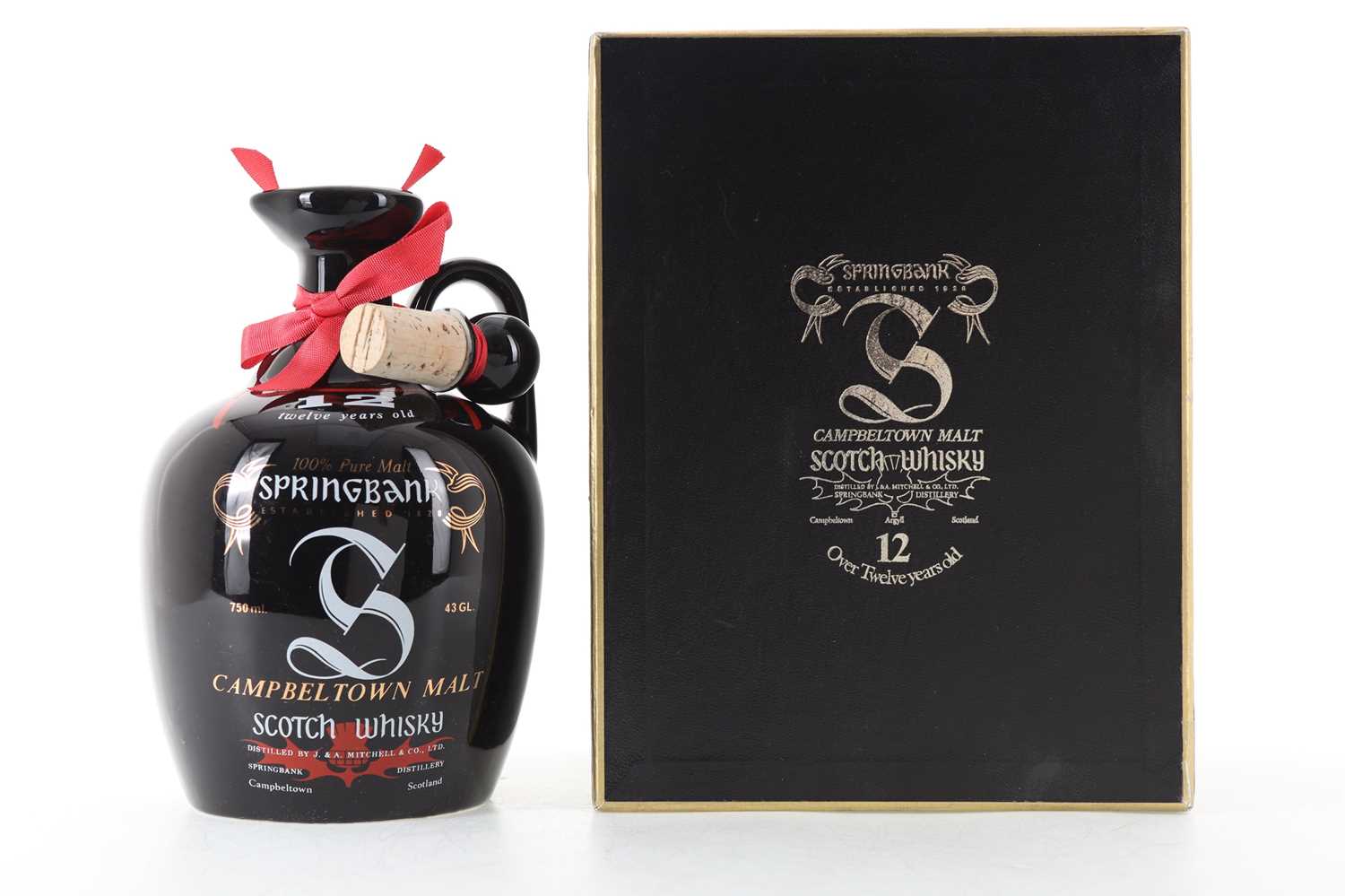 Lot 101 - SPRINGBANK 12 YEAR OLD CERAMIC DECANTER 1980S 75CL