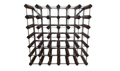 Lot 114 - PAIR OF WOODEN WINE RACKS