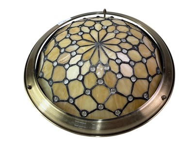 Lot 115 - TIFFANY STYLE CEILING LIGHT