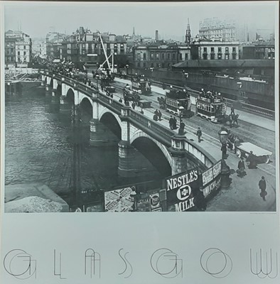 Lot 160 - TWO BLACK AND WHITE PRINTS OF GLASGOW