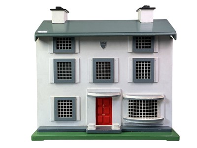 Lot 164 - WOODEN DOLLS' HOUSE