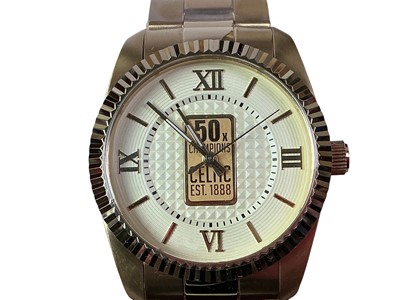 Lot 173 - CELTIC F.C. CHAMPIONS GOLD INGOT WATCH