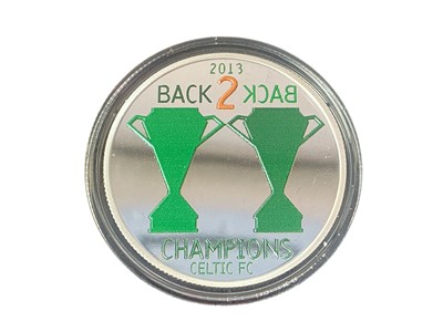 Lot 175 - CELTIC F.C. NINE IN A ROW SILVER BULLION COLLECTION