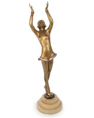 Lot 1610 - ART DECO SPELTER FIGURE
