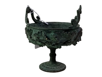 Lot 264 - NEOCLASSICAL STYLE BRONZE TAZZA
