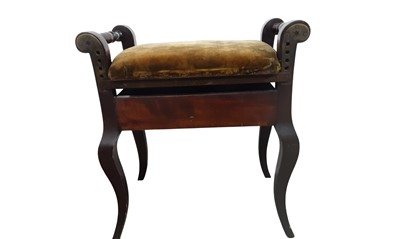 Lot 268 - EDWARDIAN PATENT PIANO STOOL