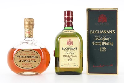 Lot 108 - WHYTE & MACKAY 21 YEAR OLD 1970S 206 2/3 FL OZ AND BUCHANAN'S 12 YEAR OLD 75CL