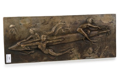 Lot 1567 - AFTER HEINRICH FRIEDRICH MOSHADE, BRONZED METAL PLAQUE