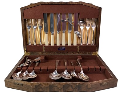 Lot 289 - CANTEEN OF SILVER PLATED CUTLERY