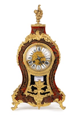 Lot 1042 - VICTORIAN CARTEL MANTEL CLOCK