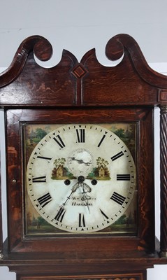 Lot 1041 - OAK GRANDFATHER CLOCK