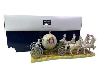 Lot 296 - ROYAL DOULTON WALT DISNEY SHOWCASE COLLECTION CINDERELLA FIGURE GROUP
