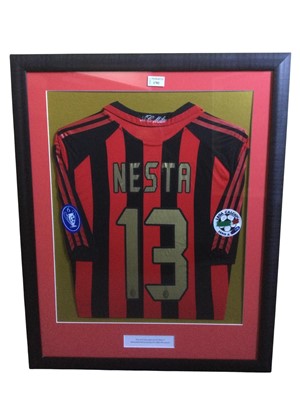Lot 1782 - ALESSANDRO NESTA OF A.C. MILAN F.C. MATCH WORN JERSEY