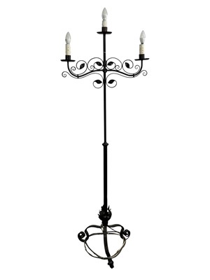 Lot 192 - CAST IRON STANDARD LAMP
