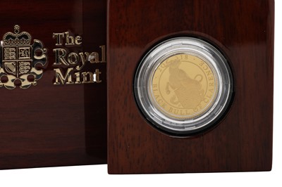Lot 17 - ELIZABETH II THE QUEEN'S BEASTS, THE BLACK BULL OF CLARENCE QUARTER OUNCE GOLD PROOF COIN