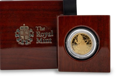 Lot 22 - ELIZABETH II THE QUEEN'S BEATS, THE LION OF ENGLAND QUARTER OUNCE GOLD PROOF COIN