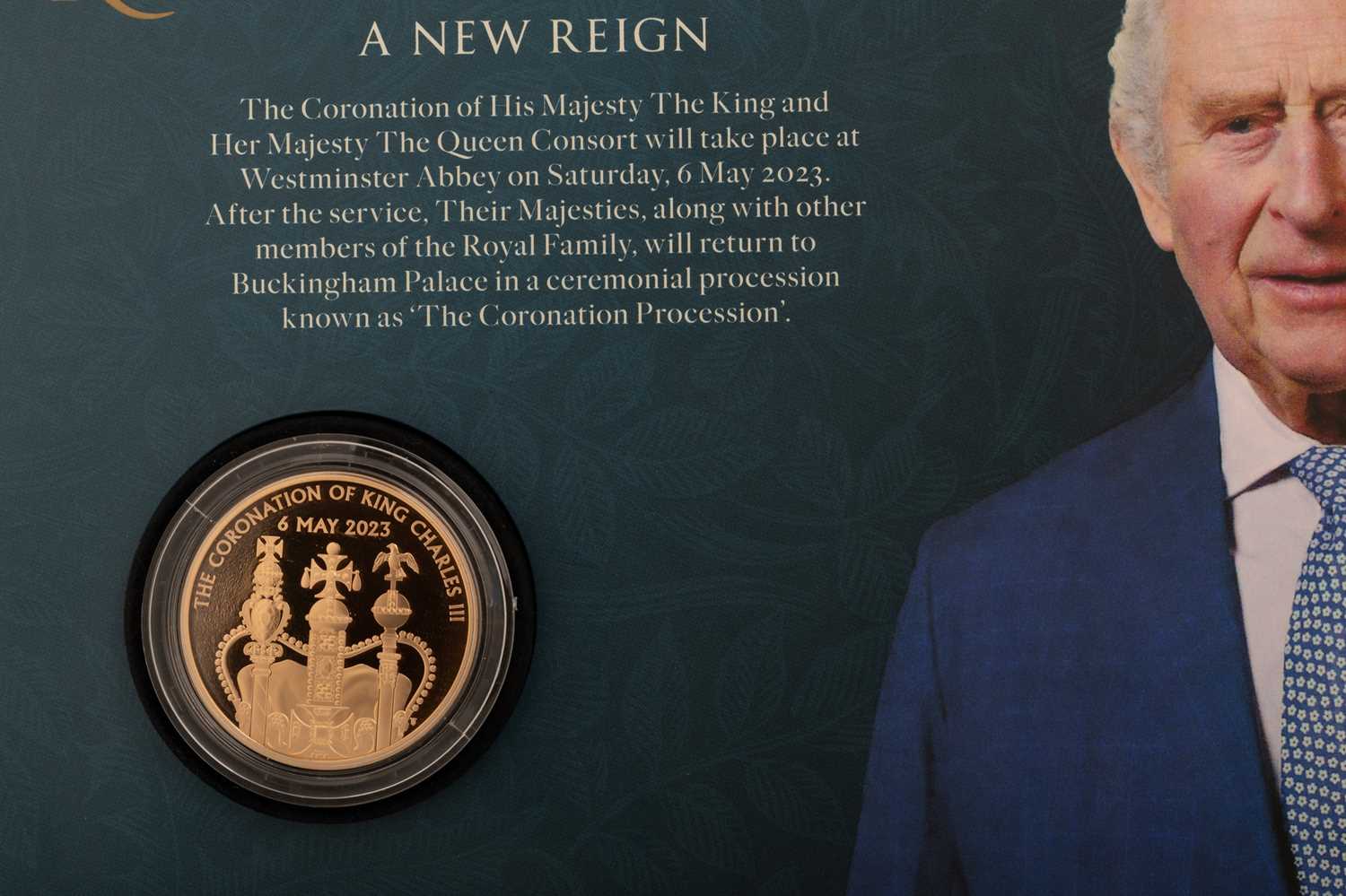 Lot 36 - KING CHARLES III, HIS MAJESTY A NEW REIGN GOLF PROOF COIN COVER