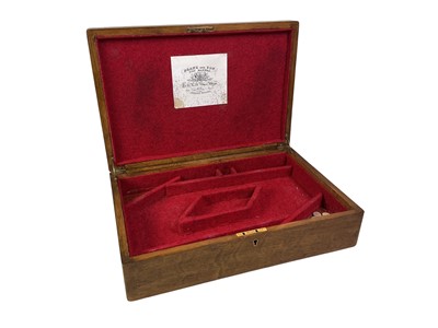Lot 1217 - WOODEN PISTOL CASE