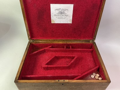 Lot 1217 - WOODEN PISTOL CASE