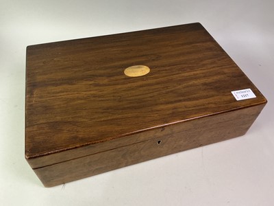 Lot 1217 - WOODEN PISTOL CASE