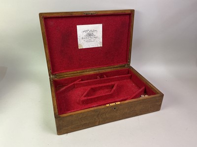 Lot 1217 - WOODEN PISTOL CASE