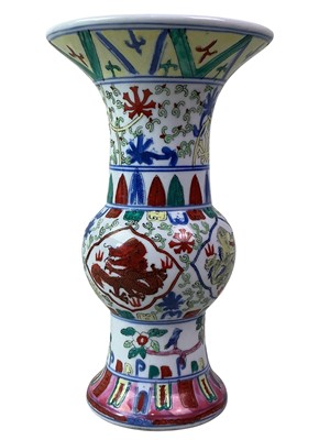 Lot 368 - CHINESE GU VASE