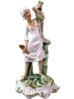 Lot 370 - PAIR OF ITALIAN FIGURES OF A MALE AND FEMALE