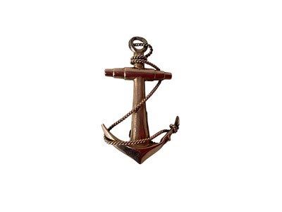 Lot 405 - LATE VICTORIAN ANCHOR BROOCH