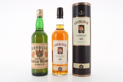 Lot 141 - ABERLOUR 10 YEAR OLD AND TURNBULL'S OF HAWICK STANDARD SCOTCH WHISKY