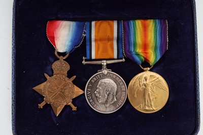 Lot 1218 - WWI MEDAL GROUP