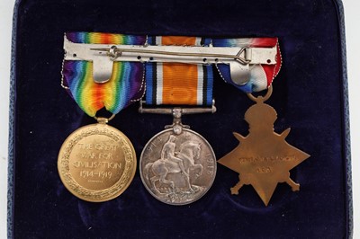 Lot 1218 - WWI MEDAL GROUP