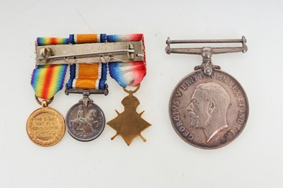 Lot 1218 - WWI MEDAL GROUP