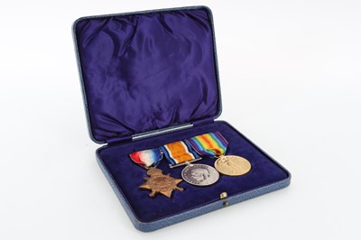 Lot 1218 - WWI MEDAL GROUP