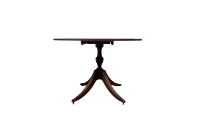 Lot 458 - MAHOGANY SQUARE BREAKFAST TABLE