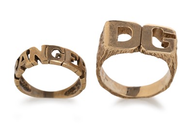 Lot 498 - TWO GOLD RINGS