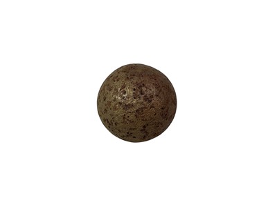Lot 465 - PAIR OF IRON CANNONBALLS