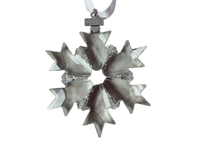 Lot 492 - TWO SWAROVSKI CHRISTMAS TREE DECORATIONS