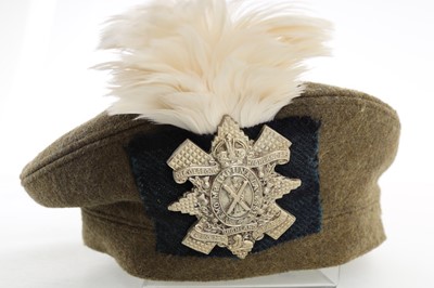 Lot 1228 - BLACK WATCH GREEN SERGE TAM O SHANTER