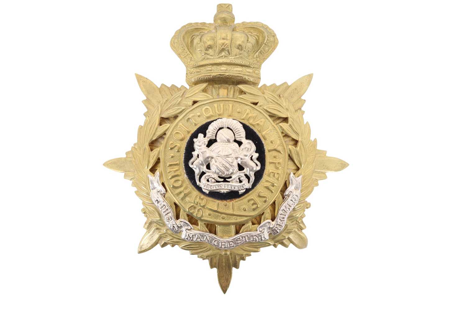 Lot 1235 - THE MANCHESTER REGIMENT HELMET BADGE