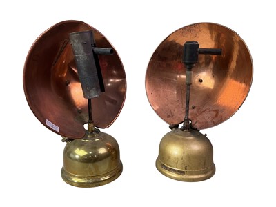Lot 527 - PAIR OF TILLEY RADIATOR LAMPS
