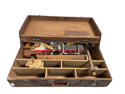 Lot 236 - LARGE WOODEN TOOL CHEST