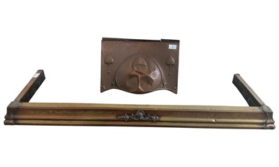 Lot 536 - BRASS FIRE CURB