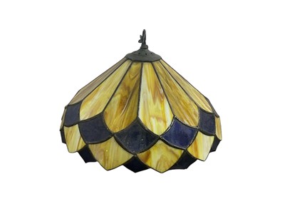 Lot 545 - TIFFANY STYLE PENDANT LAMP