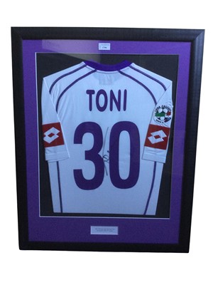 Lot 1790 - LUCA TONI OF A.C.F. FIORENTINA MATCH WORN JERSEY