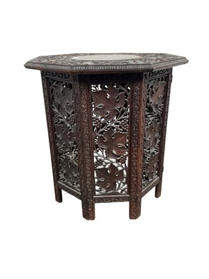 Lot 592 - BURMESE HARDWOOD TABLE