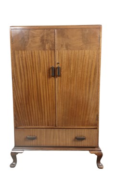 Lot 596 - MAHOGANY CUPBOARD CHEST