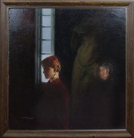 Lot 300 - * ANDREW FITZPATRICK, LADY IN RED, GLASGOW...